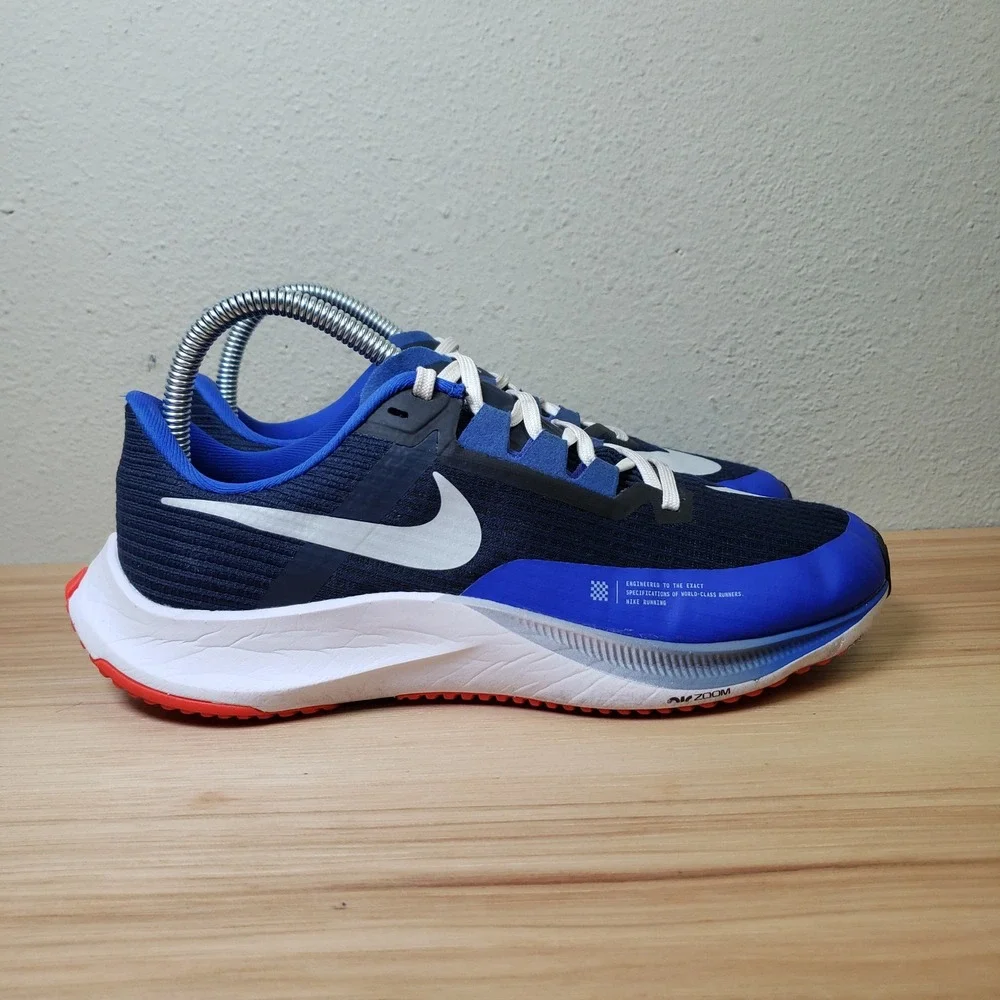 Nike Men's 6 Air Zoom Rival Fly 3 Running Shoes Obsidian Blue Racer Gym Sporty